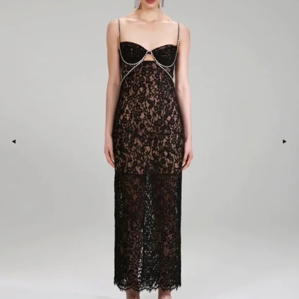 Self Portrait Black Lace dress SZ 4